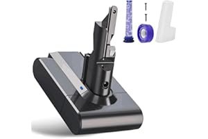 BATTOOL Akku Ersatzakku für Dyson V7,6000mAh für Dyson V7 SV11 Animal Absolute Fluffy Trigger Motorhead Pro Car+Boat Akku Staubsauger mit Filtern