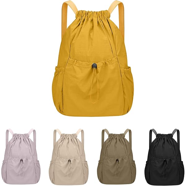 Sport-Turnbeutel Wasserabweisend – Großer Kordelzug-Rucksack Aus Polyester, 42x36 Cm, Für Fitness, Yoga, Schule, Reisen