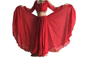 BestDance Full Circle Rock Bauchtanz Tribal Kostüme Maxi Langer Rock Kleid