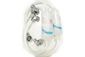 R FLORY 2PCS 3 Way T Shape Adapter with Filters G1/2" 3/8 Inch Diverter Valve Adapter for Bidet for Flory FDB300/FDB320/FDB600/FDB608 Intelligent Bidet Seat (G1/2" Diverter)