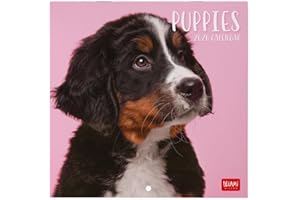 Legami - Calendario da Parete 2026, Puppies, Calendario da Muro Piccolo, 12 Mesi e Planner Annuale, in 6 Lingue, Spazio per Note, Segni Zodiacali, Festività Internazionali, 18 x 18 cm