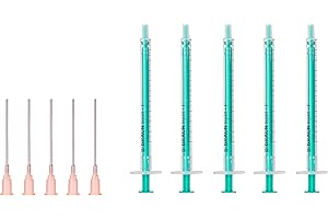 MEDIXX BY NATUREPHARM MedixX zestaw strzykawek z tępą igłą, różne rozmiary, do hobby i majsterkowania, pojedynczo sterylnie zapakowane (5 x strzykawka 1 ml i 5 x igła)
