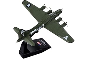 ARCADORA Bombardiere 1/144 B-17 Seconda Guerra Mondiale Classico B17 Bombardiere in Lega Modello di aeromobile, Aereo Souvenir Display Statico