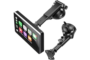 EEEKit Suction Cup Car Mount for CarPlay Screen, 360° Rotation Carplay Display Holder Dashboard Windshield Mount for Most 7-10" GPS Navigation Car Stereos