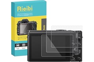 Rieibi 3 Stück Schutzfolie für Panasonic Lumix DMC-LX10 LX15 GX85 GX80 GX7 Mark II G7 FZ300 Displayschutzfolie, gehärtetes Glas, für Panasonic Anti-Fingerabdruck, kratzfest, ultraklar