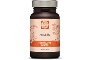 ‎KALA HEALTH Kala Health Pure Krill 500mg Krill Oil 60 Softgel Capsules Omega 3,7,9 Rich in EPA, DHA and Astaxanthin Test Winner High Dose Krill Oil