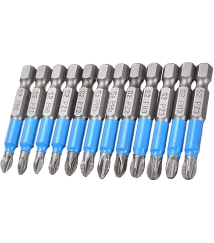 10 Embouts Tournevis Cruciformes PH1 – 1/4 De 3 à 6 Mm – Uxcell – Neuf