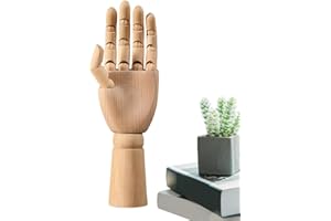 Rianpesn Figure del Modello della Mano del manichino in Legno - Manichino in Legno Mano Modello,Figure d'Arte articolate mobili per Display di Negozi, Display da Tavolo, Oggetti di Scena per Foto