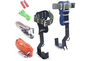 BAZARGAME Juego De Equipo De Escalada De árboles, Cinturón De Seguridad, Herramienta De Escalada De árboles, Juego Con Cinturón De Seguridad, Protección Contra Caídas, De Hasta 100 kg