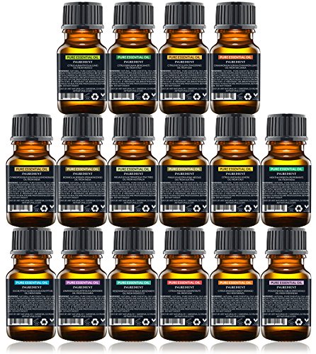 ArtNaturals Ätherische Öle Top 16 – 100% Pur & Naturrein – Set – 16 verschieden Aromen – je 10 ml - 2