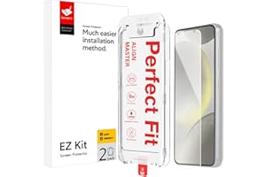 BERSEM, 2 sztuki, osłona ekranu ze szkła hartowanego kompatybilna z Samsung Galaxy S24 Plus 5G, zestaw do automatycznego ustawiania, bez pęcherzyków powietrza, przyjazna dla etui, odporna na