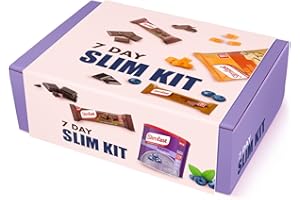 AETN Creations 7 Day Starter Kit Blueberry Edition Weight Loss Diet Pack Slimfast Blueberry Powder Shake, Meal Replacement Bars, Snack Bags and Bars with Fridge Magnet High in Protein and Fibre