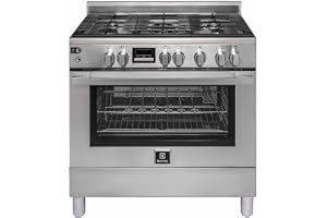 Electrolux Freestanding Cooker 90x60cm, 5-Burner Gas Hob, Cast-Iron Pan Supports, 127L Fan Oven, Turnspit, Auto Ignition, Thermocouple Safety, Fingerprint-Resistant Stainless Steel, EKG9241Z7X