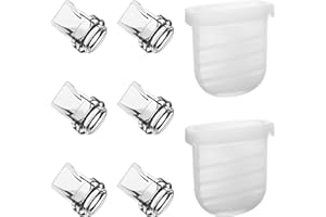 PEUTIER Pompka do Karmienia Piersia, Silikonowa Pompka do Mleka z Piersi Zawiera 6szt Zaworu Kaczego Dzioba i 2szt Silikonowej Membrany Miekka Pompa Laktacyjna Dla NCVI Zooawa Nuliie S32