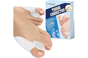 FAVELABLE 3 Paia Alluce Valgo in silicone con divaricatore,Alluce Valgo Correttore Separadita,Distanziatore in Silicone,Separatore Dita Piede,Correttore Separatore,Martello Piedi Protettore Supporto Uomo Donna