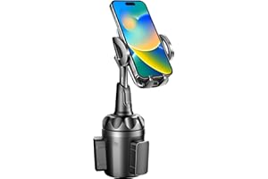 TOPGO Supporto per telefono cellulare dell'automobile 360 Gradi di Rotazione Supporto Telefono Auto per Smartphone iPhone 14(Black)