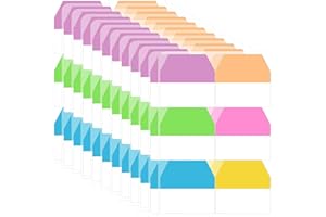 JIANTA 1200 szt. samoprzylepnych zakładek indeksujących, do zapisywania i zmiany położenia, zakładki z adnotacjami, flagi na dokumenty, wyraźne znaczniki stron do biura, szkoły, czytania,