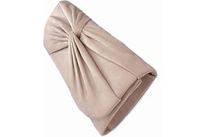 LeahWard Women's Suede Wedding Clutch Bag Large Bow Soft Handbags Evening Purse