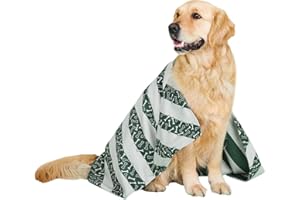 Dock & Bay Serviette pour Animaux - Serviettes pour Chiens Super absorbantes et à séchage Rapide avec 1 Sac - 100% recyclées - Bone Dry, Large (120x70cm, 47x27)