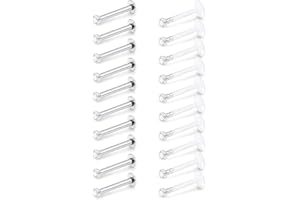 AceFun Piercing à Lèvres en Acrylique et Acier Chirurgical Labret Stud 16G Monroe Oreille Tragus Helix Earring Bar 8mm 10m CZ Top