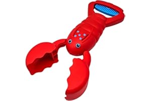 alldoro-Escavatore a mano, giocattolo per sabbia, con design a granchio, per spiaggia e sabbiera, pala per bambini dai 3 anni in su, colore: rosso, 63036