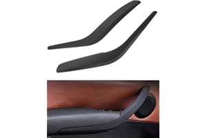 SHSBSCAR Per BMW X1 E84 2009-2015 Sostituzione coperchio maniglia porta, lato sinistro + lato destro interno porta maniglia copertura porta bracciolo staffa-coppia 51412991775 51412991776 (Nero)