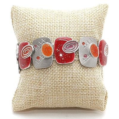 Présentoirs pour Bijoux Coussin Bijoux Montres Bracelets Toile de Jute Naturel
