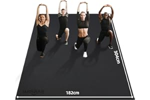innhom Bodenschutzmatte Fitnessgeräte Fitness Sportmatte Fitnessmatte rutschfest, Hochstrapazierfähige Unterlegmatte Schutzmatte für Laufbänder