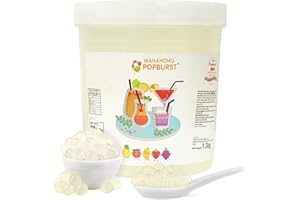 WaNaHong Popping Boba Pearl 1.3 KG Dessert Toppings, Prosecco and Cocktails (Lychee)