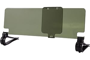 NINGWANG Clip on Car HD safer Vision Anti Dazzle Glare Blocker Shade Sun Visor Extension, (140458)
