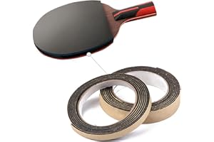QCVENL Anti-collision Sideband Table Tennis Edge Tape, 2 Pcs Side Tape Pingpong Sports Protective Band Crash-resistant Sponge Racket Accessory for Table Tennis/Ping Pong Paddle, 2 M