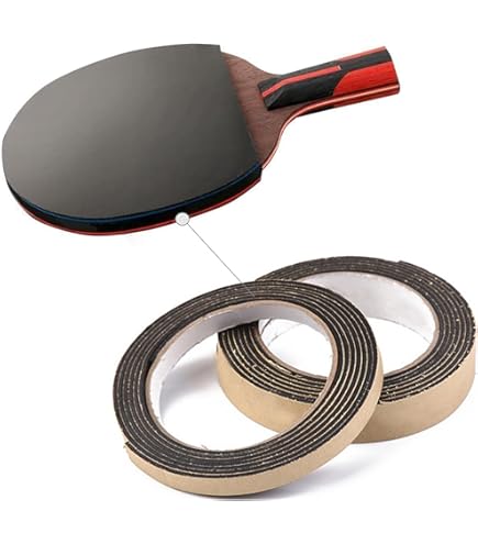 M METERXITY 6 Pack Ping Pong Edge Tape - EVA Table Tennis Side Protective Tape Apply To Cover Racket Edge Daily Use (18" Long, Red