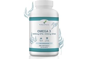 Omega 3 2000mg | 240 Cápsulas | Alta Concentración de 660mg EPA y 440 mg DHA | 4 Meses | ProNatural Pharma