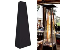 XITVVYG Full Length Patio Heater Cover,87 Inch Patio Heater Waterproof Heavy Duty Protective Cover,Windproof Rip-Proof Triangle Tall Heater Covers For Indoor Outdoor Pyramid Patio Garden Heater Cover