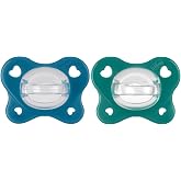 Chicco Gommotto Dual Soft Silicone Pacifier, 16 to 36 Months, Bicolour, Set of Pacifiers with Double Softness, Support Breath