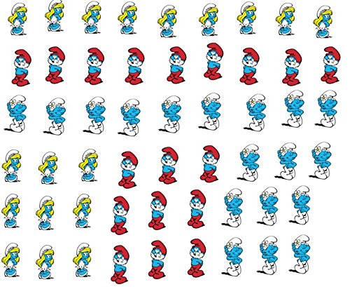 Preisvergleich Produktbild Schlümpfe Nail Abziehbilder Kunst