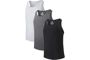 DAVID ARCHY Men's Vests Undershirts with Ultimate Soft Multiple Pack Short Sleeve Underwear Vests
