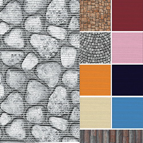 (7,99€/m) Weichschaummatte Antirutschmatte Badezimmermatte Sicherheit Badvorleger WC – Küche | Farbe : blau – 886-1 - 9