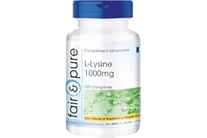Fair & Pure® - L-Lysine comprimés - 1000mg - hautement dosé - vegan - 120 comprimés