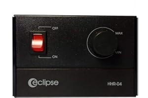 IDROTOP ACCES. CLIMA Eclipse HHR-04 - Regulador electrónico de velocidad para ventiladores y ventiladores de extracción de aire, color negro, perilla mecánica, 230 V, 4 A, CE