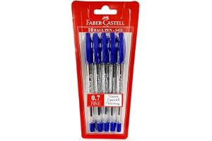 FABER-CASTELL 1423 BALL PEN 0.7MM BOX OF 10PC BLUE