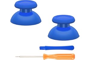 eXtremeRate Joysticks para ps5 para ps4 Control Palancas Analogicos Joystick Reemplazable para ps5 Repuesto para Pulgar Thumbsticks para ps4 Slim Pro/para ps5 Mando(Azul)