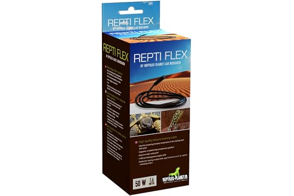 Reptiles Planet - Repti Flex 50 W - Cordon Chauffant - 7 m, Noir
