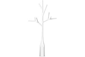 TOMY Boon Twig Drying Rack Accessory , Stylish Nursery Product to Hold Bottle and Supply Cup Parts, Compatible With All Boon Grass , BPA White