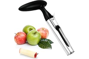 LAFEFE Apple Corer, Apple Corer Remover with ABS Handle and Serrated Stainless Steel Blade, Easy-to-Use Apple Core Remover for Suitable for Home and Kitchen use - Black