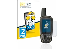 BROTECT Protector Pantalla Anti-Reflejos para Garmin GPSMAP 64sx (2 Unidades) Película Mate Anti-Huellas
