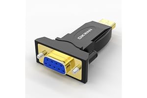 OIKWAN USB to RS232 Serial Adapter with FT232,USB to RS232 Gold Plated DB9 Serial Female Converter Compatible with Windows 10, 8.1, 8, 7, Vista, XP, Linux and Mac OS X 10.6 and Above,Black