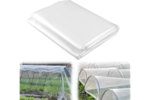 KZQXXT Gewächshausfolie 2X5M Polyethylenfolie Transparent Gewächshausfolie Extra Dick Reißfest Folie Kunststoffplatten für Bauernhöfe, Gärten, Gartenarbeit Treibhaus Folientunnel