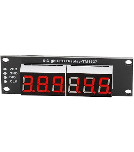 4 Modules D'affichage Numérique TM1637 - 4 Chiffres 0.36 Pouces - Jaune - Pour Arduino Et Projets électroniques