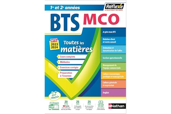 Toutes les matières - BTS MCO - Réflexe - Examens 2023-2024